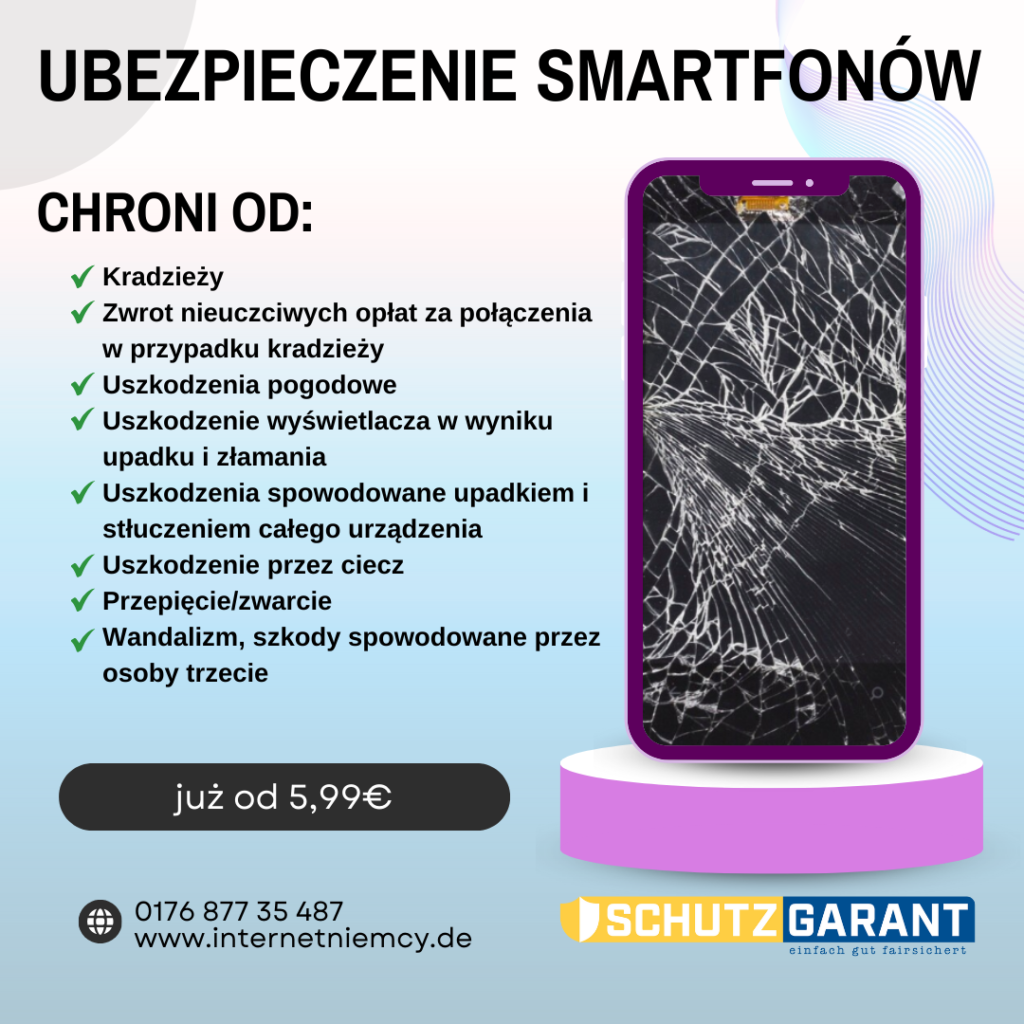 Ubezpieczneie telefonu w Niemczech ubezpieczenie smartfona